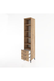 Hyperion Dolap 5 Raflı 3 Çekmeceli 44x44x221 - S61M019V9B