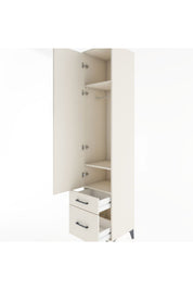 Hyperion Dolap 3 Raflı 2 Çekmeceli Tek Askılı 44x44x221 - S61M020V1B