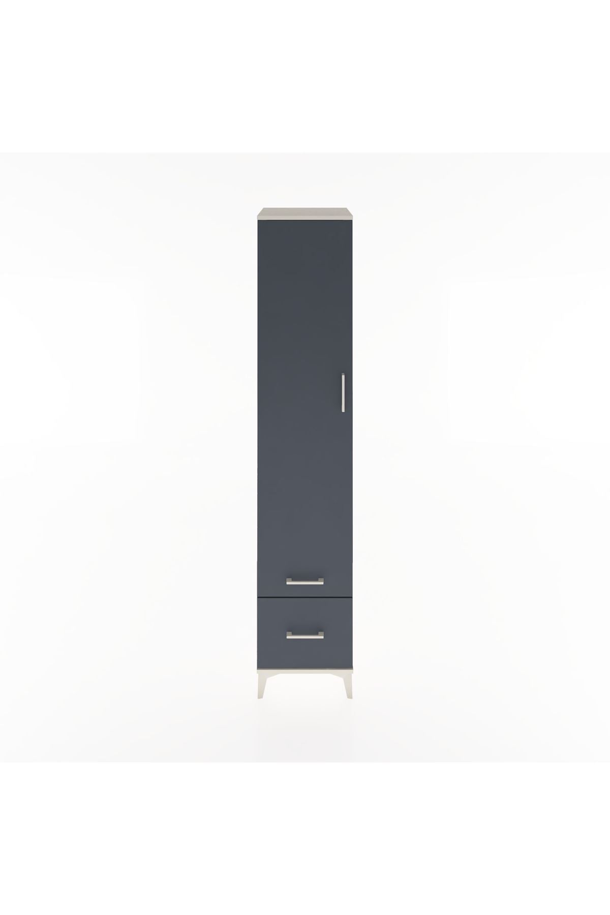 Hyperion Dolap 3 Raflı 2 Çekmeceli Tek Askılı 44x44x221 - S61M020V2B