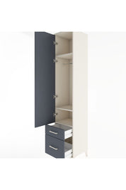 Hyperion Dolap 3 Raflı 2 Çekmeceli Tek Askılı 44x44x221 - S61M020V2B