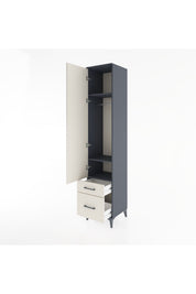 Hyperion Dolap 3 Raflı 2 Çekmeceli Tek Askılı 44x44x221 - S61M020V4B