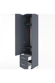 Hyperion Dolap 3 Raflı 2 Çekmeceli Tek Askılı 44x44x221 - S61M020V5B