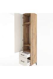 Hyperion Dolap 3 Raflı 2 Çekmeceli Tek Askılı 44x44x221 - S61M020V7B