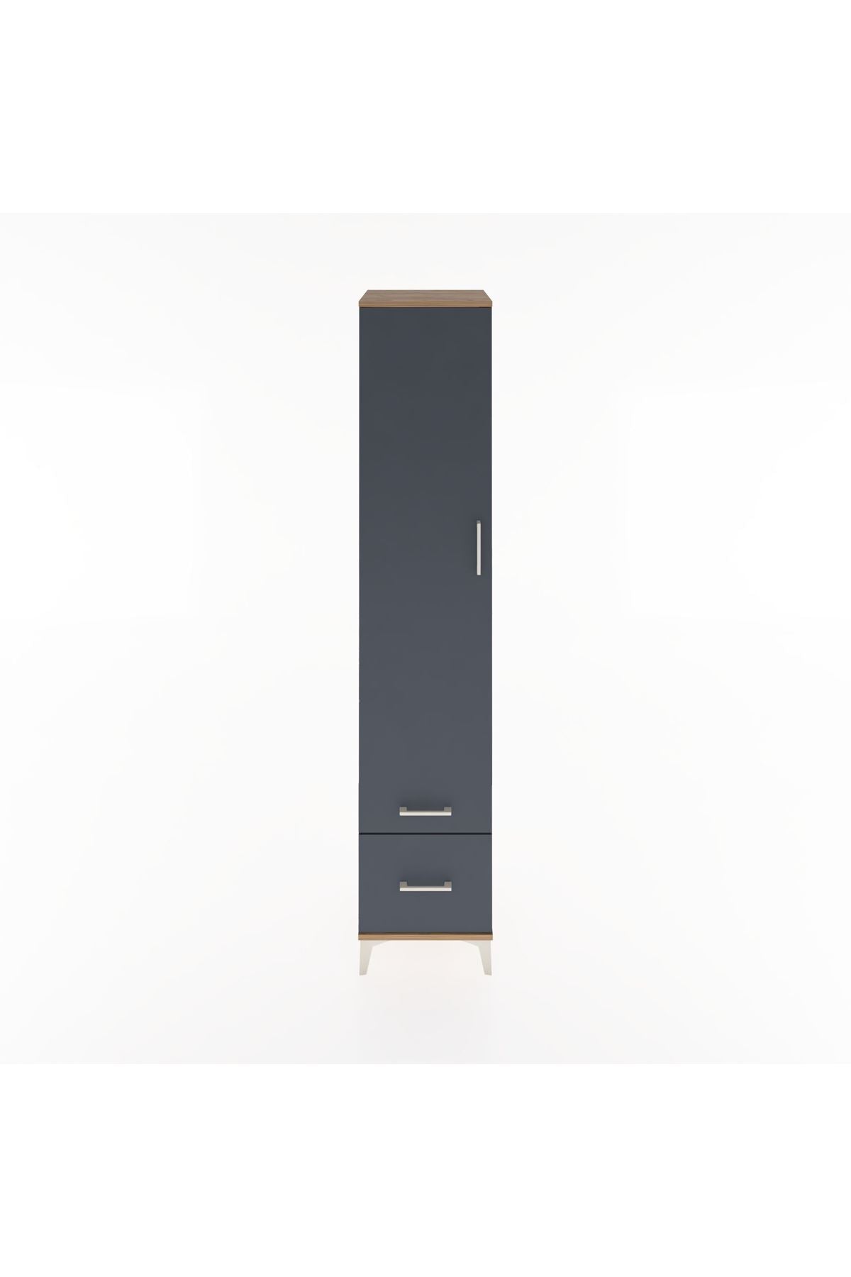Hyperion Dolap 3 Raflı 2 Çekmeceli Tek Askılı 44x44x221 - S61M020V8B