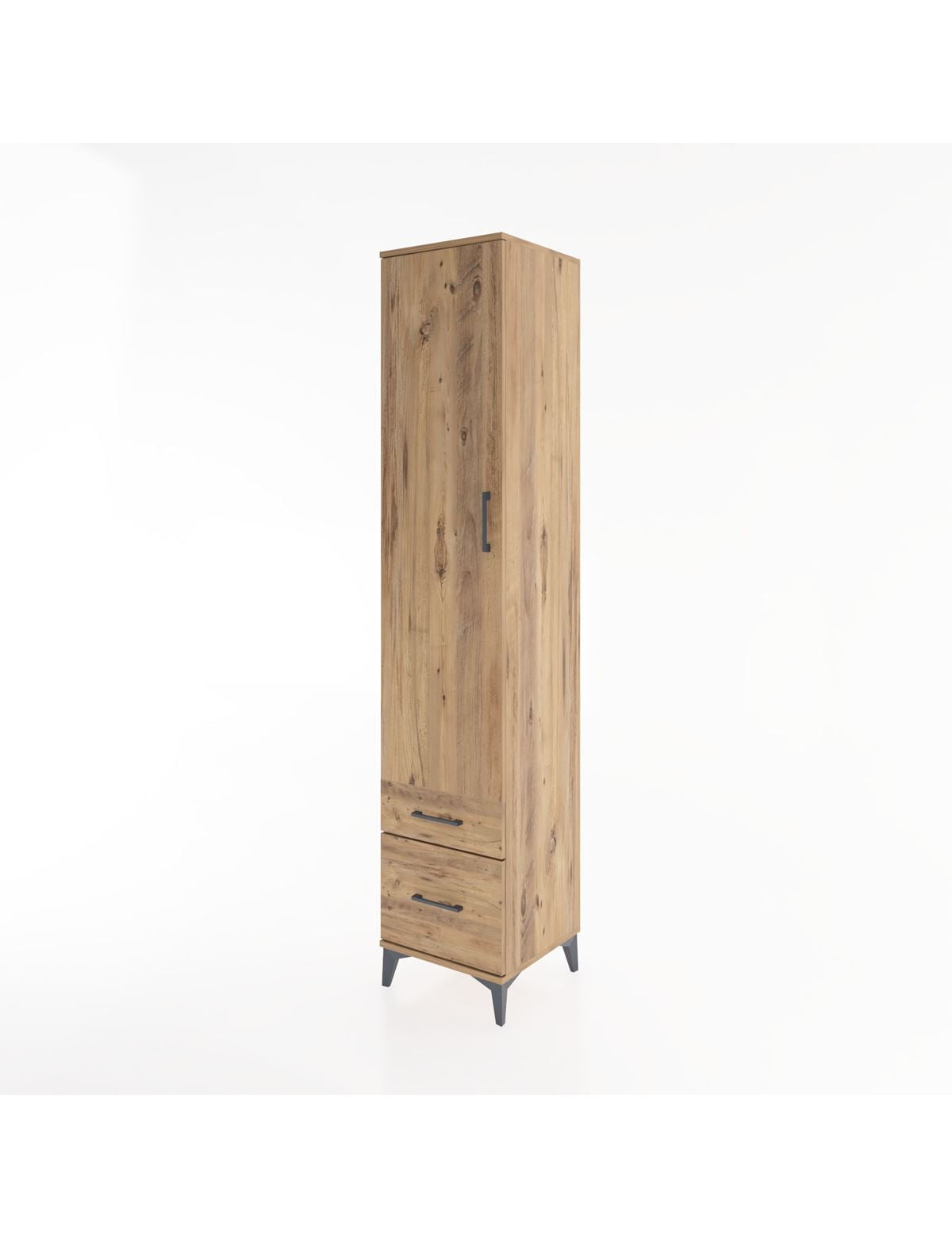 Hyperion Dolap 3 Raflı 2 Çekmeceli Tek Askılı 44x44x221 - S61M020V9B
