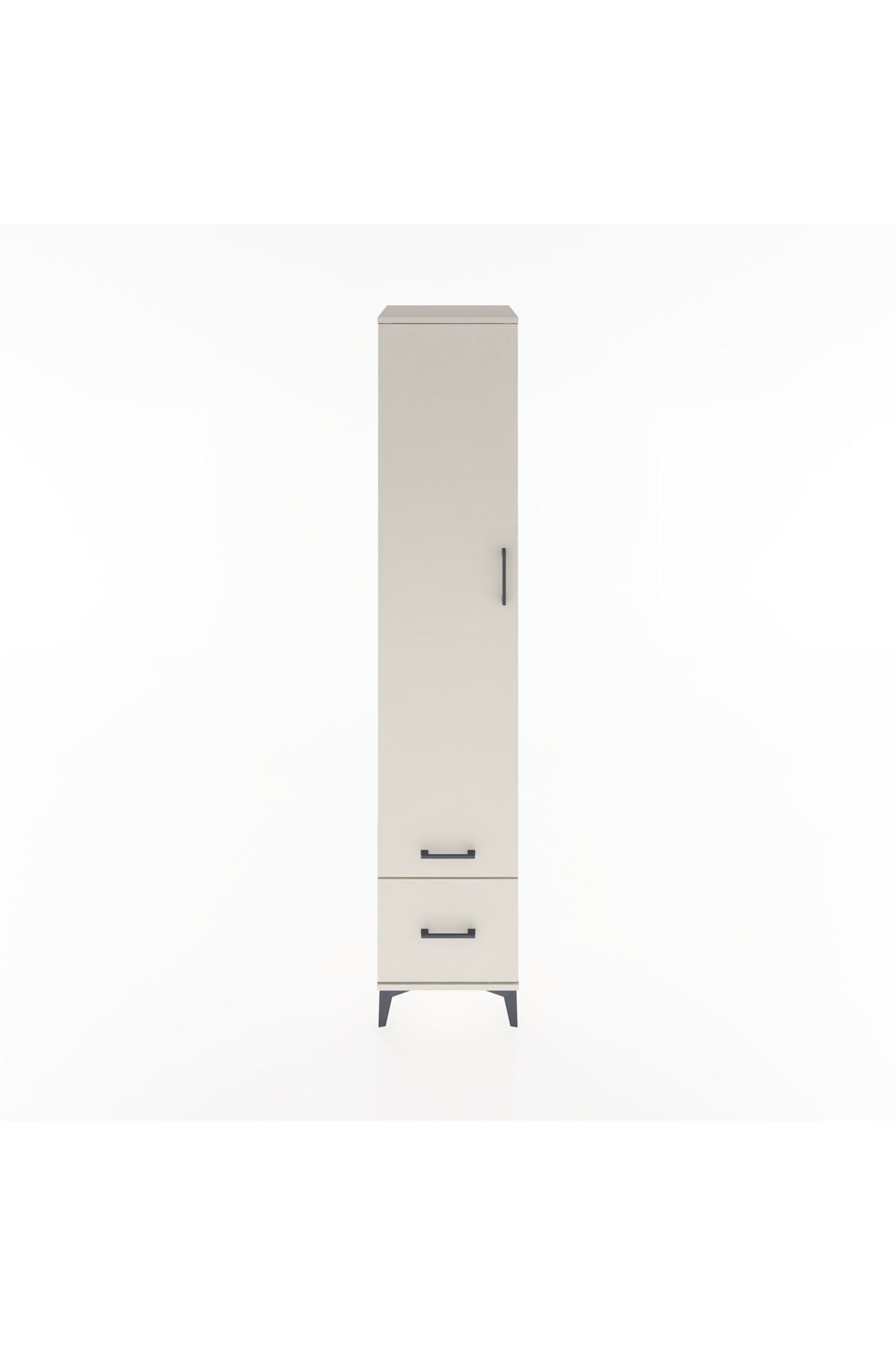 Hyperion Dolap 5 Raflı 2 Çekmeceli Tek Kapaklı 44x44x221 - S61M021V1B
