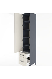 Hyperion Dolap 5 Raflı 2 Çekmeceli Tek Kapaklı 44x44x221 - S61M021V4B