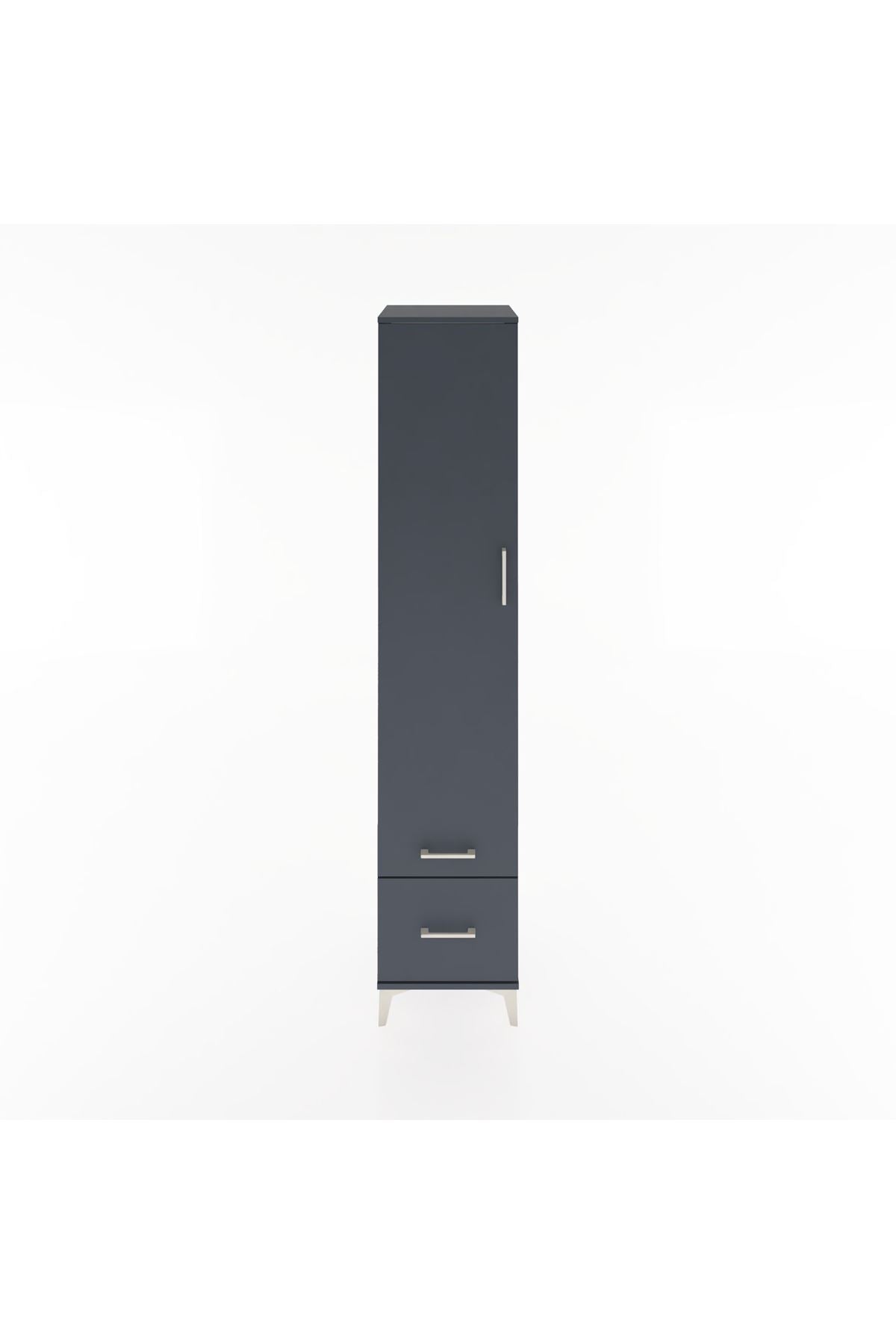 Hyperion Dolap 5 Raflı 2 Çekmeceli Tek Kapaklı 44x44x221 - S61M021V5B