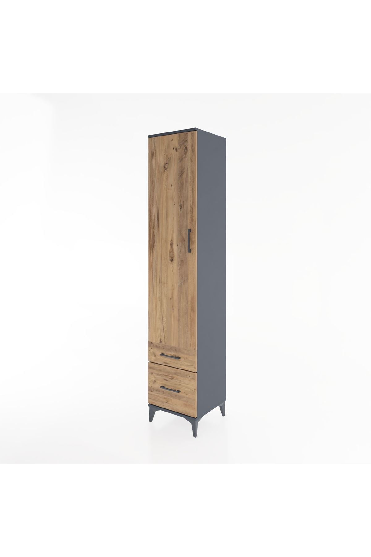 Hyperion Dolap 5 Raflı 2 Çekmeceli Tek Kapaklı 44x44x221 - S61M021V6B