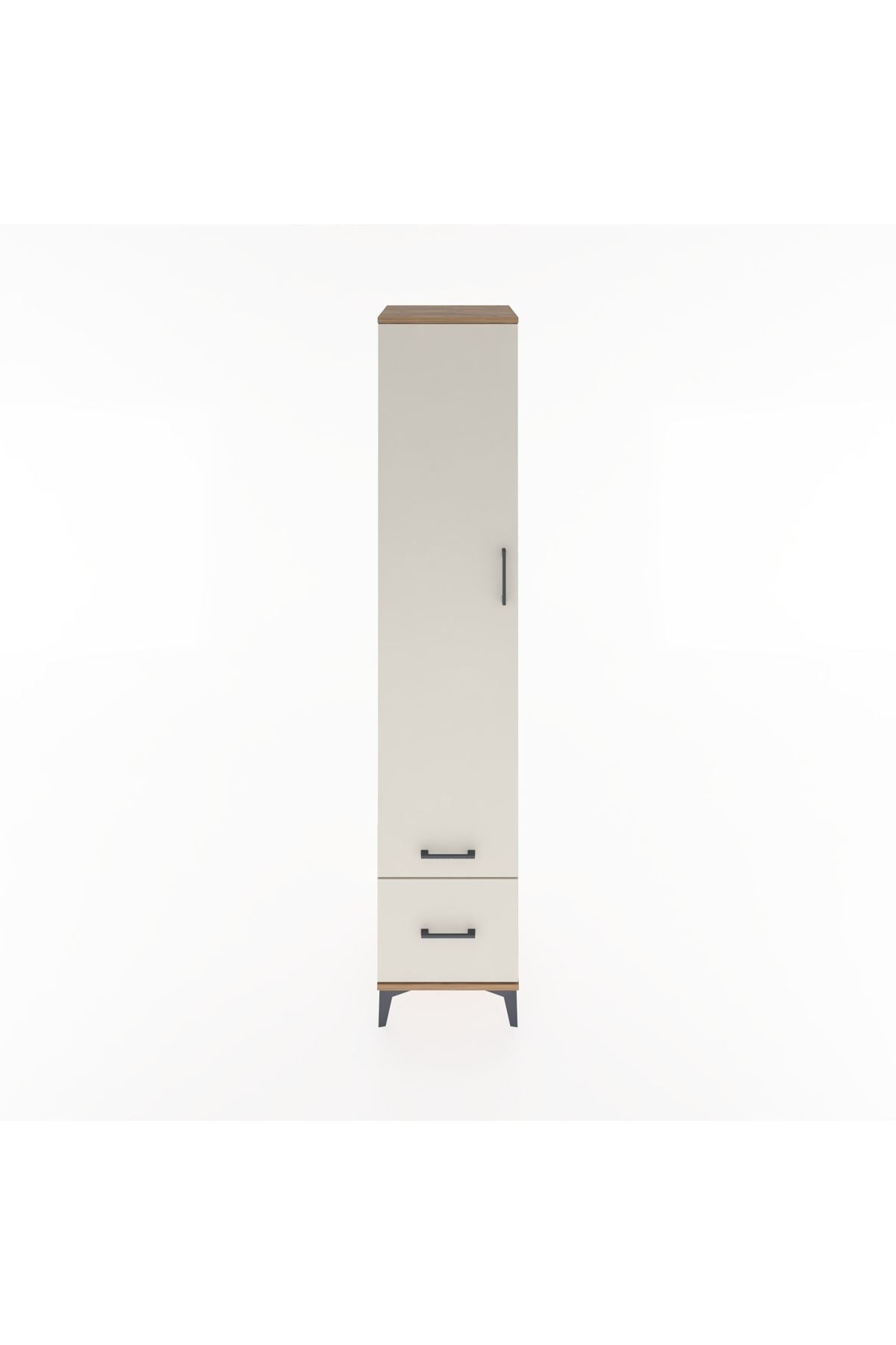 Hyperion Dolap 5 Raflı 2 Çekmeceli Tek Kapaklı 44x44x221 - S61M021V7B