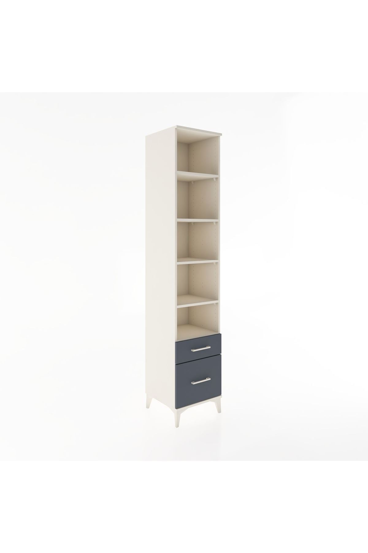 Hyperion Dolap 5 Raflı 2 Çekmeceli 44x44x221 - S61M022V2B