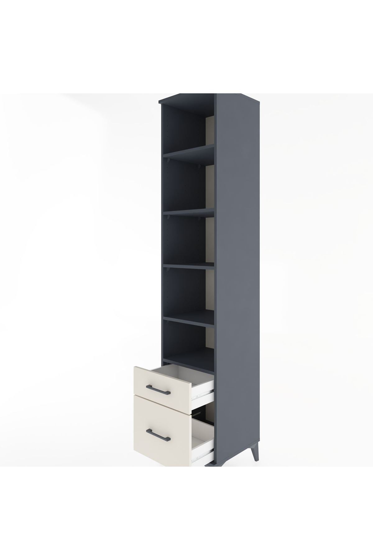 Hyperion Dolap 5 Raflı 2 Çekmeceli 44x44x221 - S61M022V4B