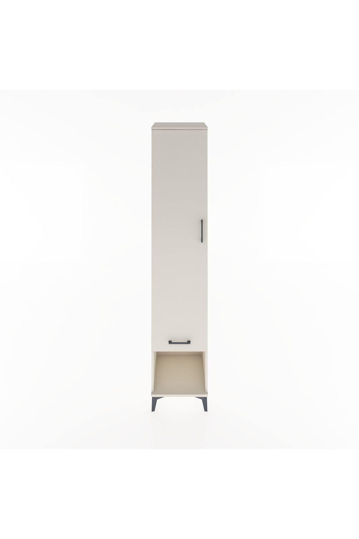 Hyperion Dolap 3 Raflı Tek Çekmeceli Tek Askılı 44x44x221 - S61M023V1B