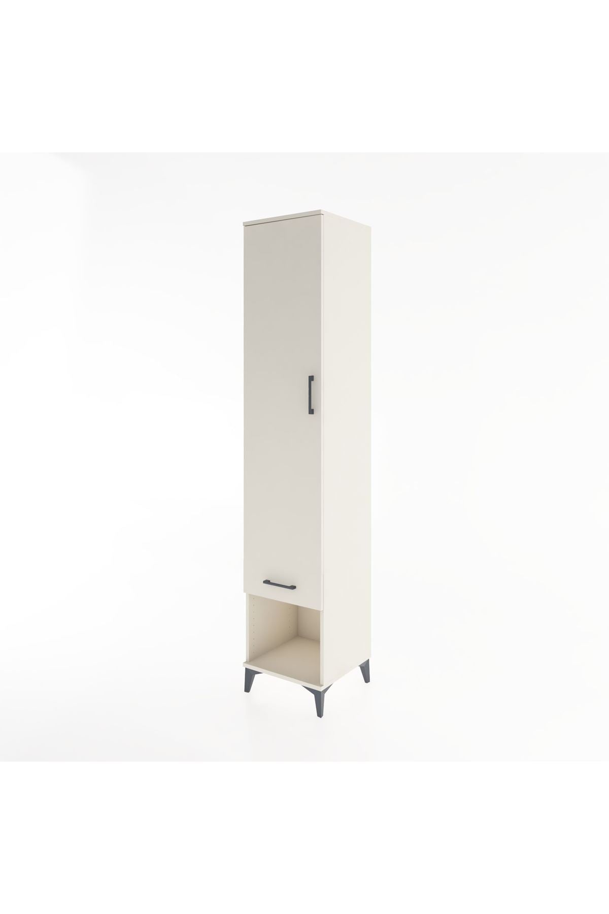 Hyperion Dolap 3 Raflı Tek Çekmeceli Tek Askılı 44x44x221 - S61M023V1B