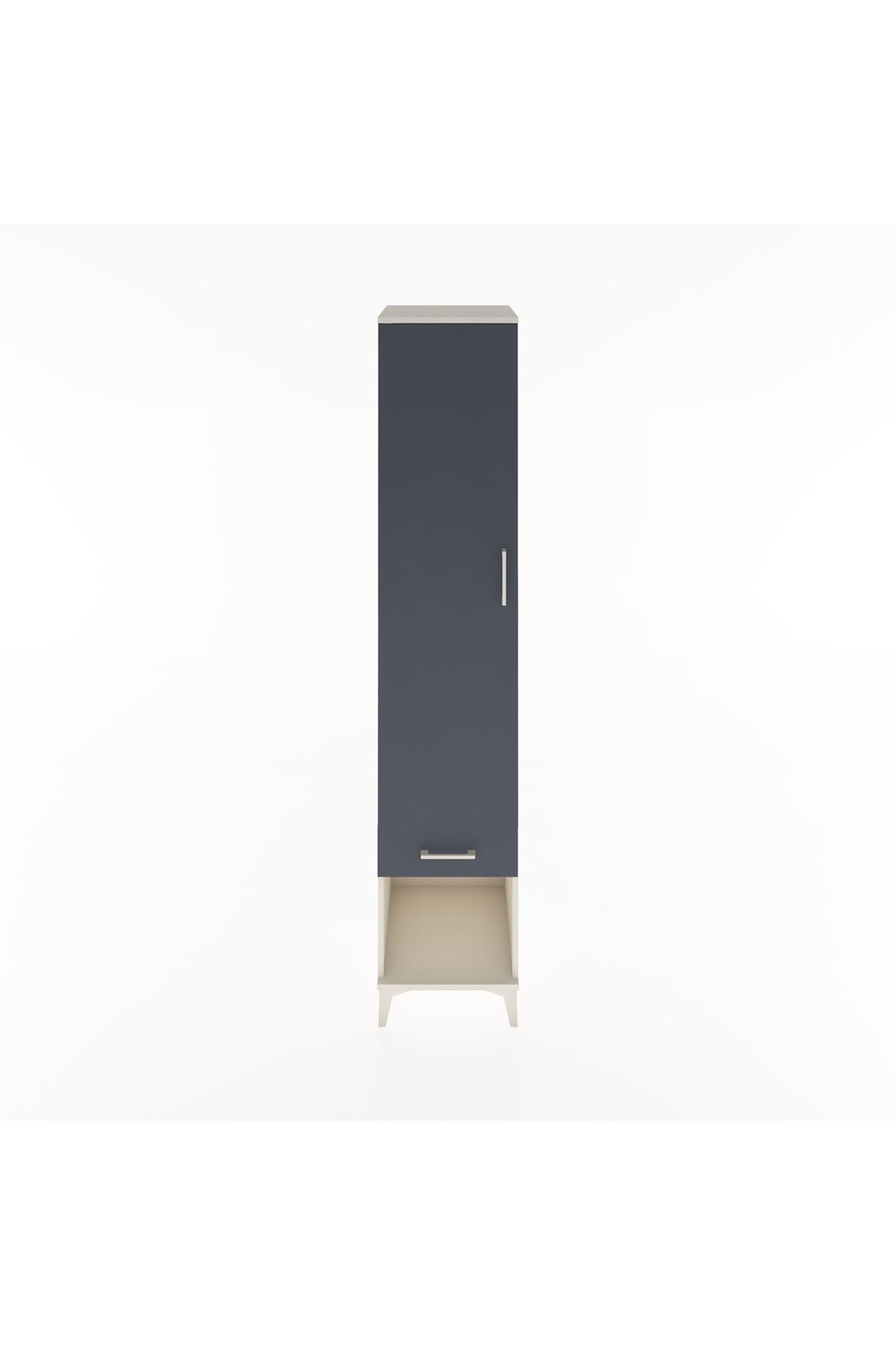 Hyperion Dolap 3 Raflı Tek Çekmeceli Tek Askılı 44x44x221 - S61M023V2B