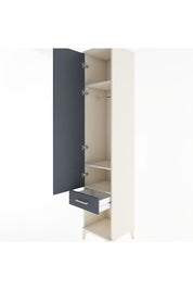 Hyperion Dolap 3 Raflı Tek Çekmeceli Tek Askılı 44x44x221 - S61M023V2B