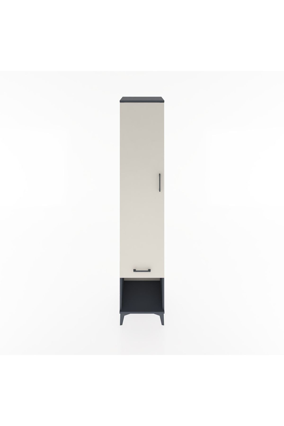 Hyperion Dolap 3 Raflı Tek Çekmeceli Tek Askılı 44x44x221 - S61M023V4B