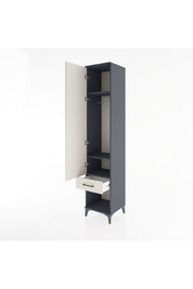 Hyperion Dolap 3 Raflı Tek Çekmeceli Tek Askılı 44x44x221 - S61M023V4B