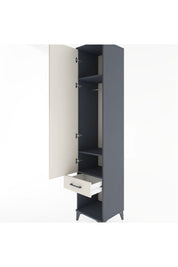 Hyperion Dolap 3 Raflı Tek Çekmeceli Tek Askılı 44x44x221 - S61M023V4B