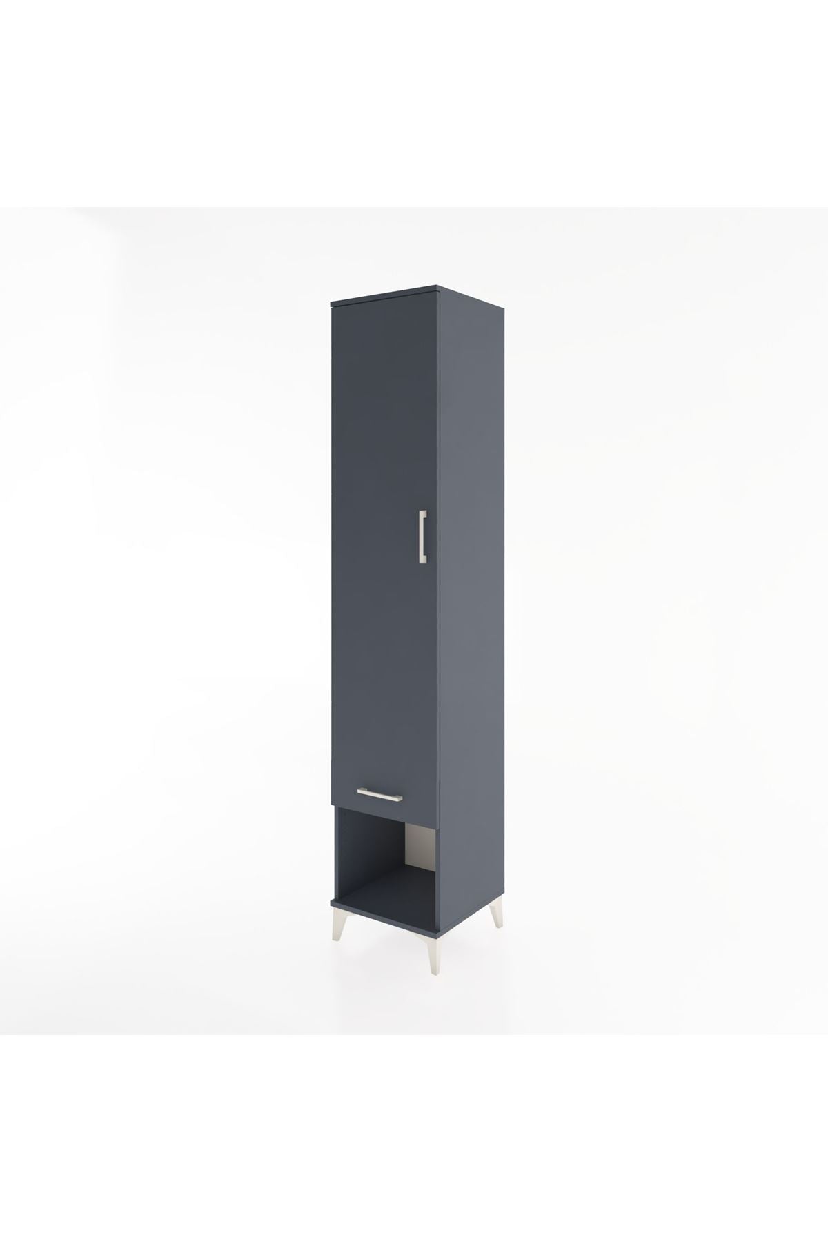 Hyperion Dolap 3 Raflı Tek Çekmeceli Tek Askılı 44x44x221 - S61M023V5B
