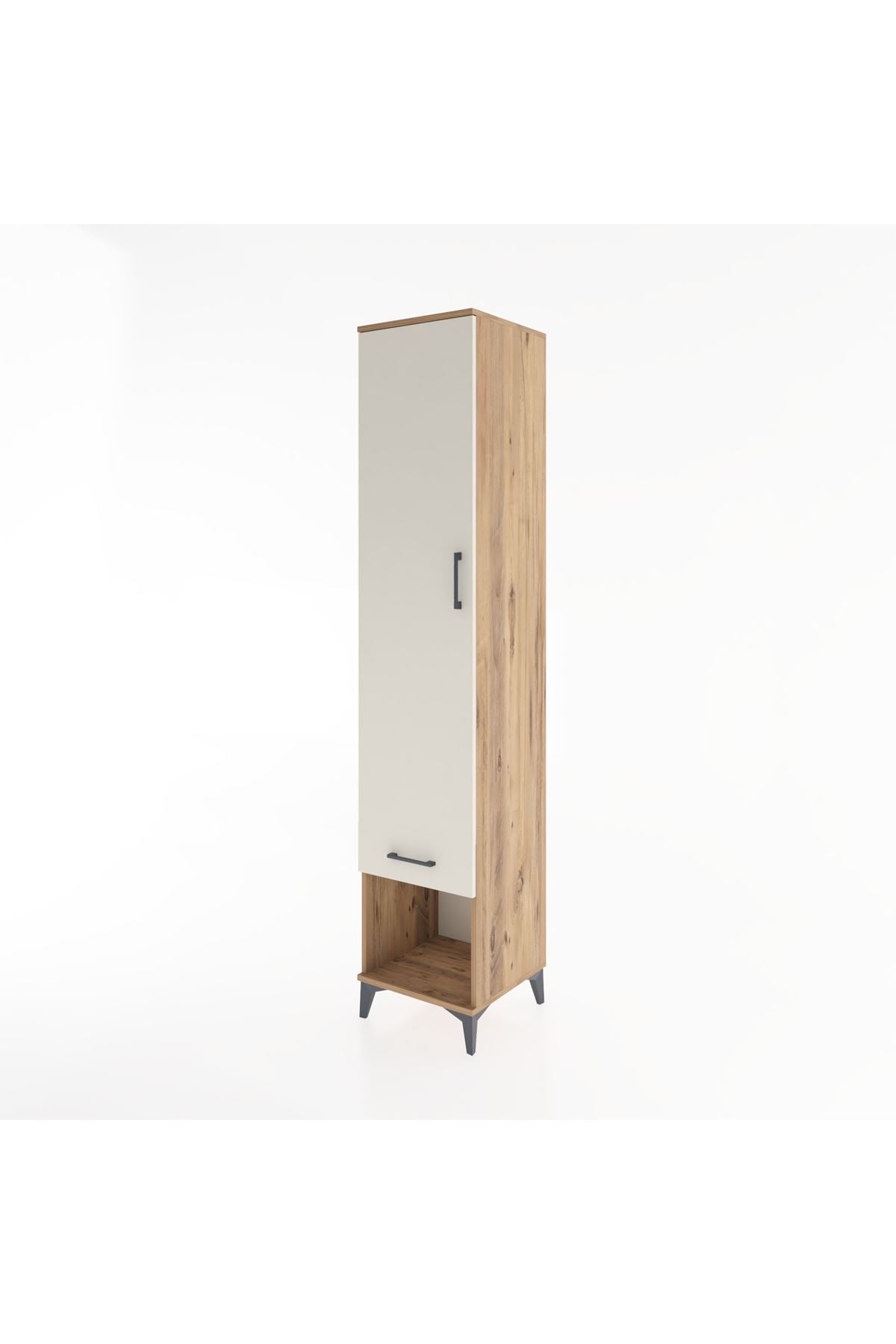 Hyperion Dolap 3 Raflı Tek Çekmeceli Tek Askılı 44x44x221 - S61M023V7B