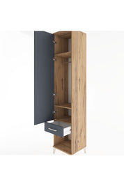 Hyperion Dolap 3 Raflı Tek Çekmeceli Tek Askılı 44x44x221 - S61M023V8B