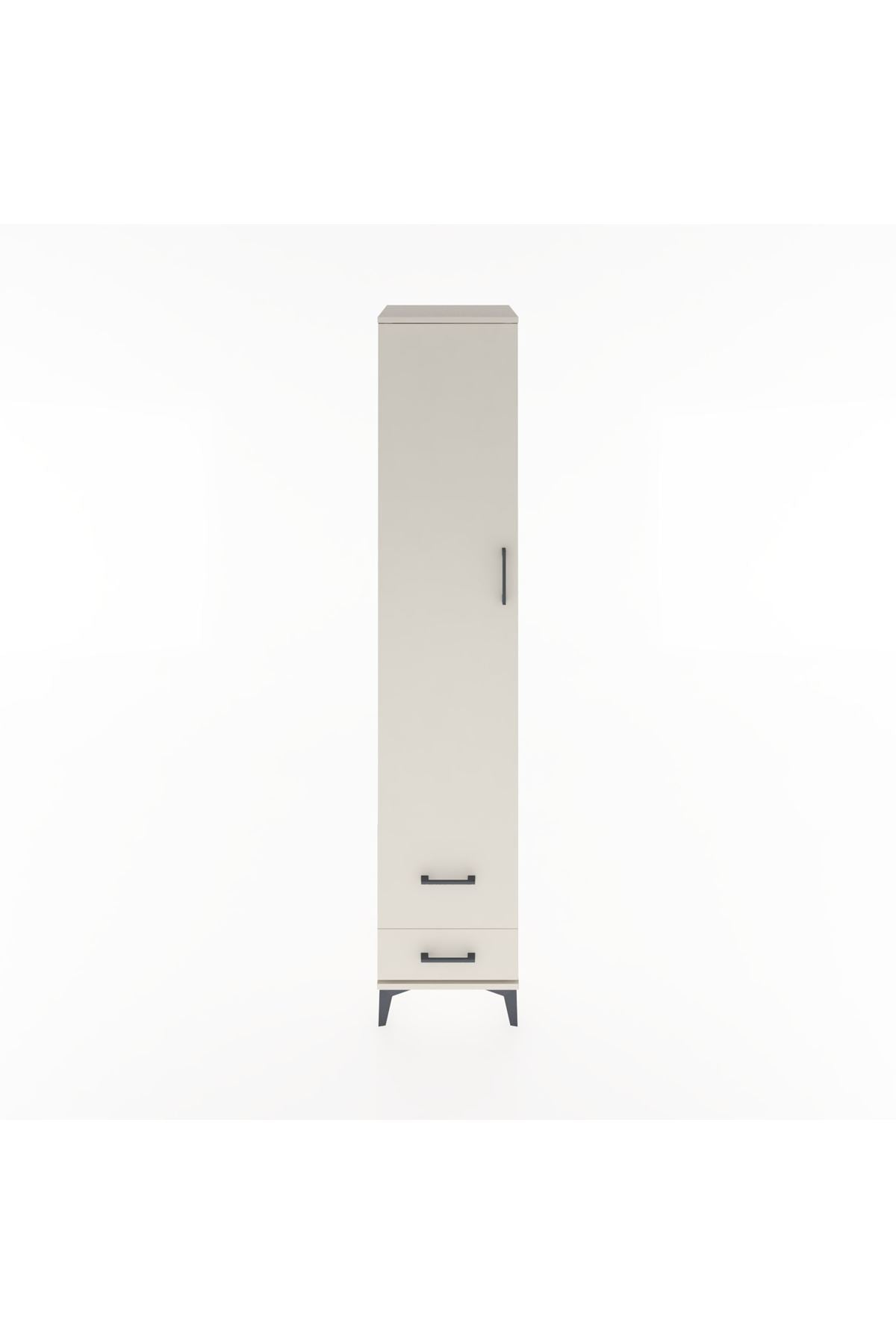 Hyperion Dolap 3 Raflı 2 Çekmeceli Tek Askılı 44x44x221 - S61M025V1B