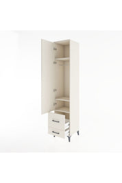 Hyperion Dolap 3 Raflı 2 Çekmeceli Tek Askılı 44x44x221 - S61M025V1B