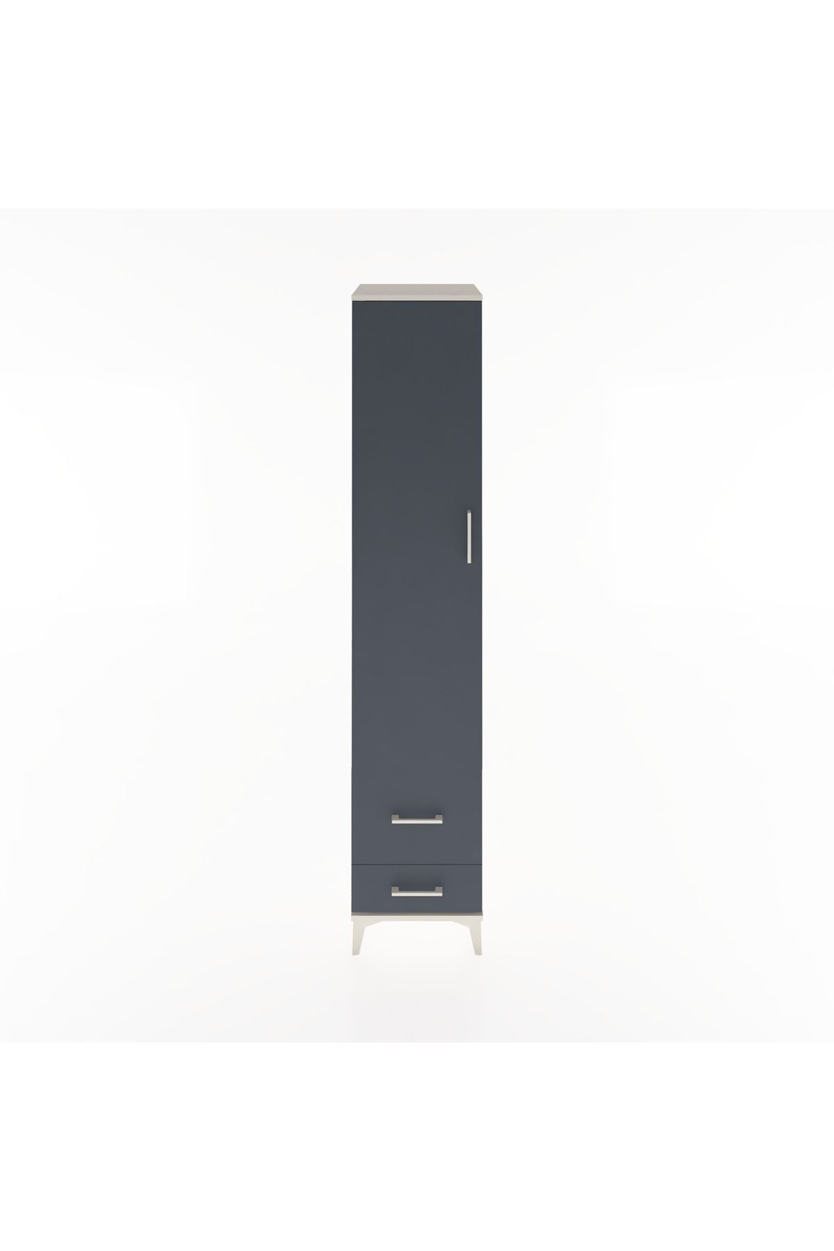 Hyperion Dolap 3 Raflı 2 Çekmeceli Tek Askılı 44x44x221 - S61M025V2B
