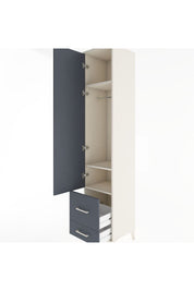 Hyperion Dolap 3 Raflı 2 Çekmeceli Tek Askılı 44x44x221 - S61M025V2B