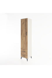 Hyperion Dolap 3 Raflı 2 Çekmeceli Tek Askılı 44x44x221 - S61M025V3B
