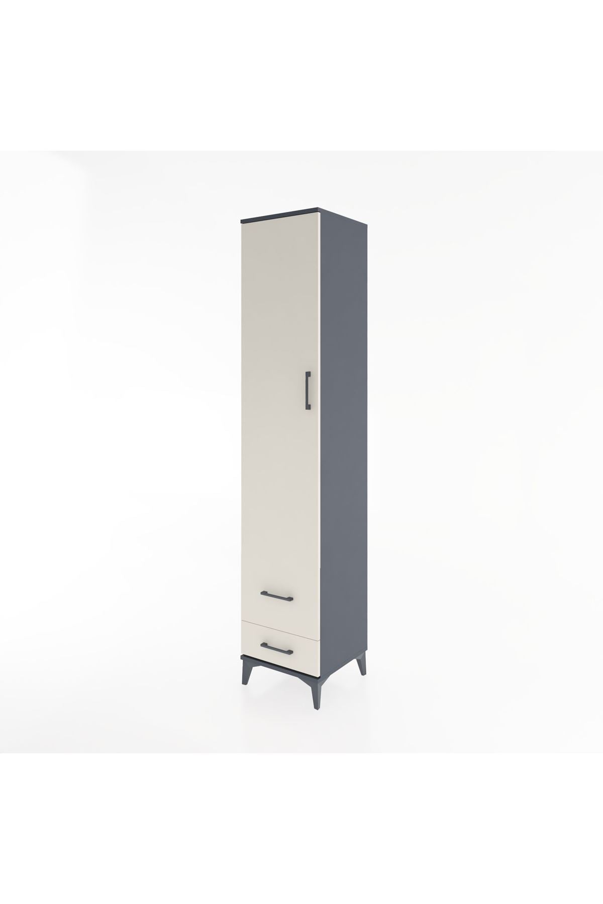 Hyperion Dolap 3 Raflı 2 Çekmeceli Tek Askılı 44x44x221 - S61M025V4B