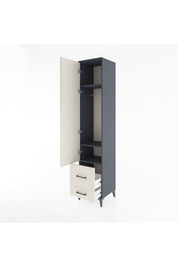 Hyperion Dolap 3 Raflı 2 Çekmeceli Tek Askılı 44x44x221 - S61M025V4B