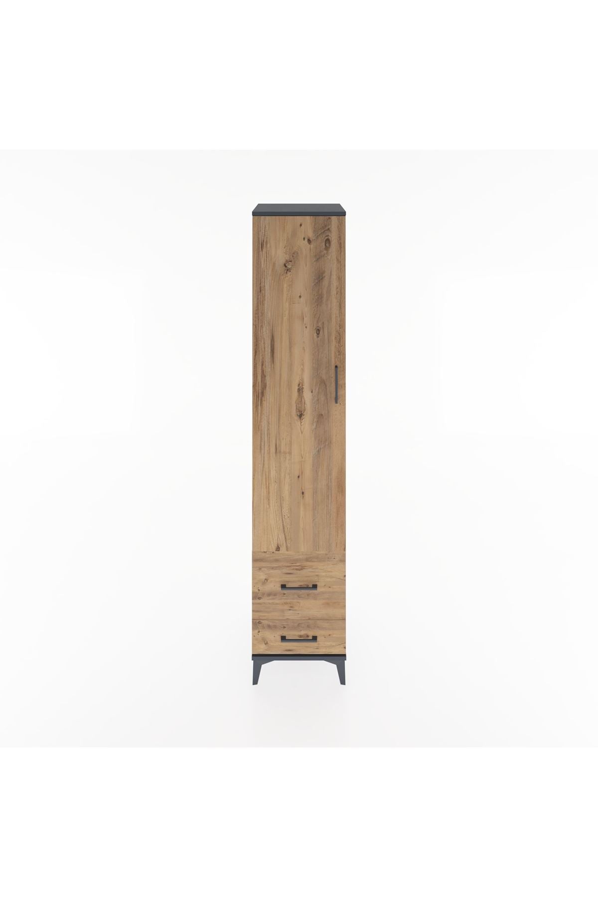 Hyperion Dolap 3 Raflı 2 Çekmeceli Tek Askılı 44x44x221 - S61M025V6B