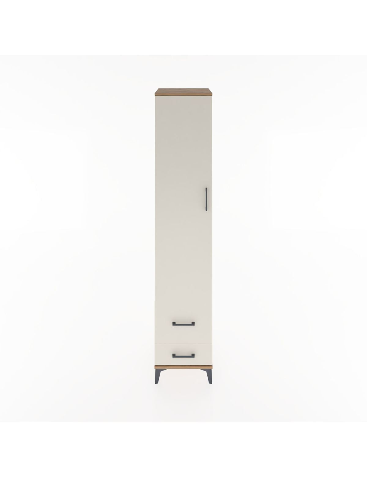 Hyperion Dolap 3 Raflı 2 Çekmeceli Tek Askılı 44x44x221 - S61M025V7B