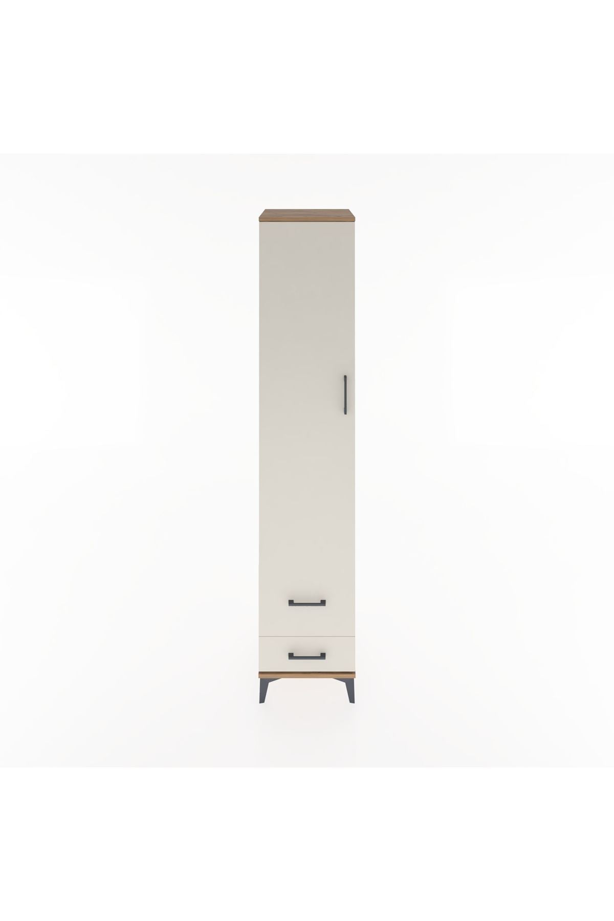 Hyperion Dolap 3 Raflı 2 Çekmeceli Tek Askılı 44x44x221 - S61M025V7B