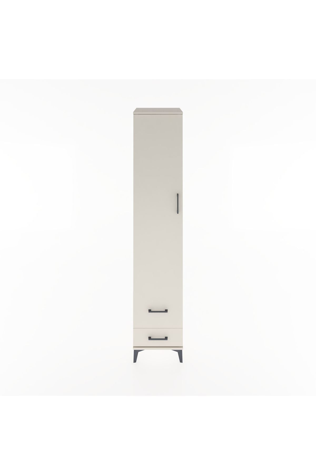 Hyperion Dolap 5 Raflı 2 Çekmeceli Tek Kapaklı 44x44x221 - S61M026V1B