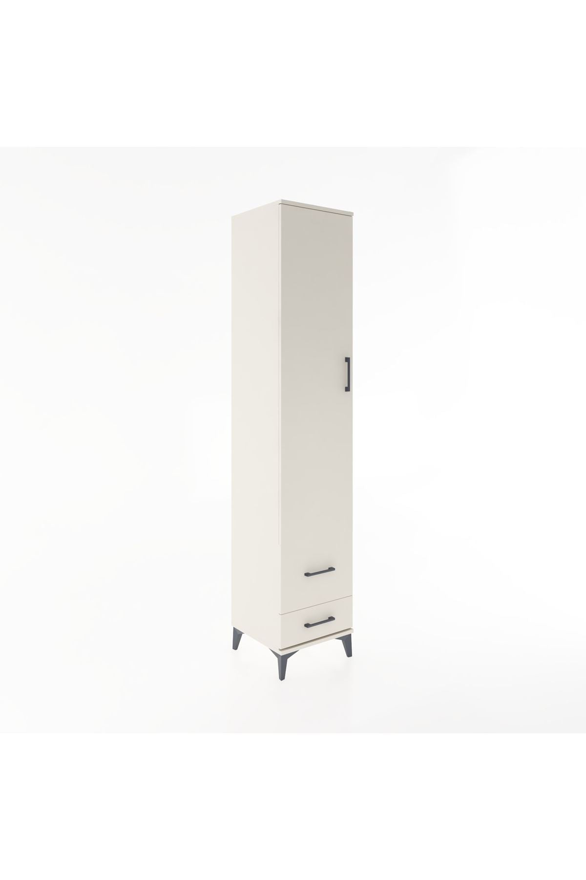 Hyperion Dolap 5 Raflı 2 Çekmeceli Tek Kapaklı 44x44x221 - S61M026V1B