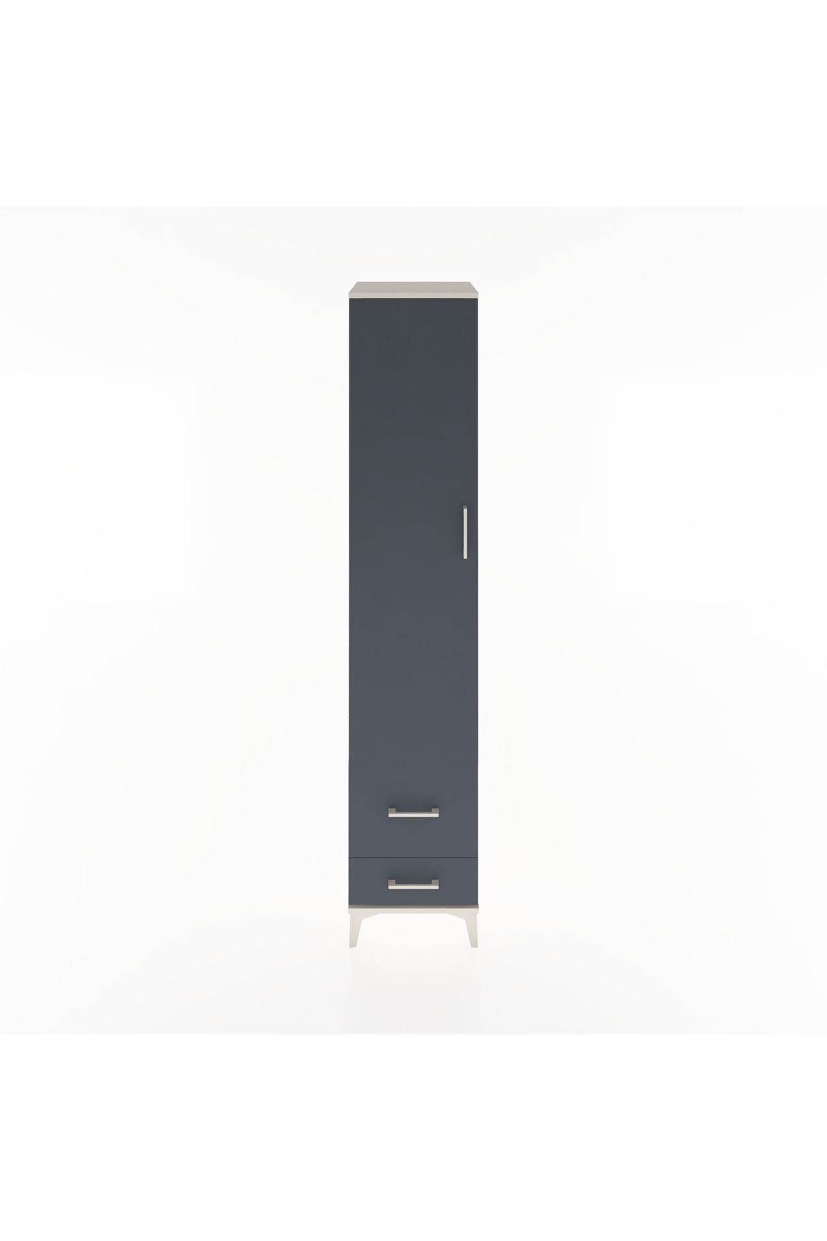 Hyperion Dolap 5 Raflı 2 Çekmeceli Tek Kapaklı 44x44x221 - S61M026V2B