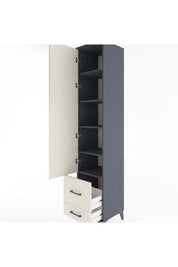 Hyperion Dolap 5 Raflı 2 Çekmeceli Tek Kapaklı 44x44x221 - S61M026V4B