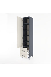 Hyperion Dolap 5 Raflı 2 Çekmeceli Tek Kapaklı 44x44x221 - S61M026V4B