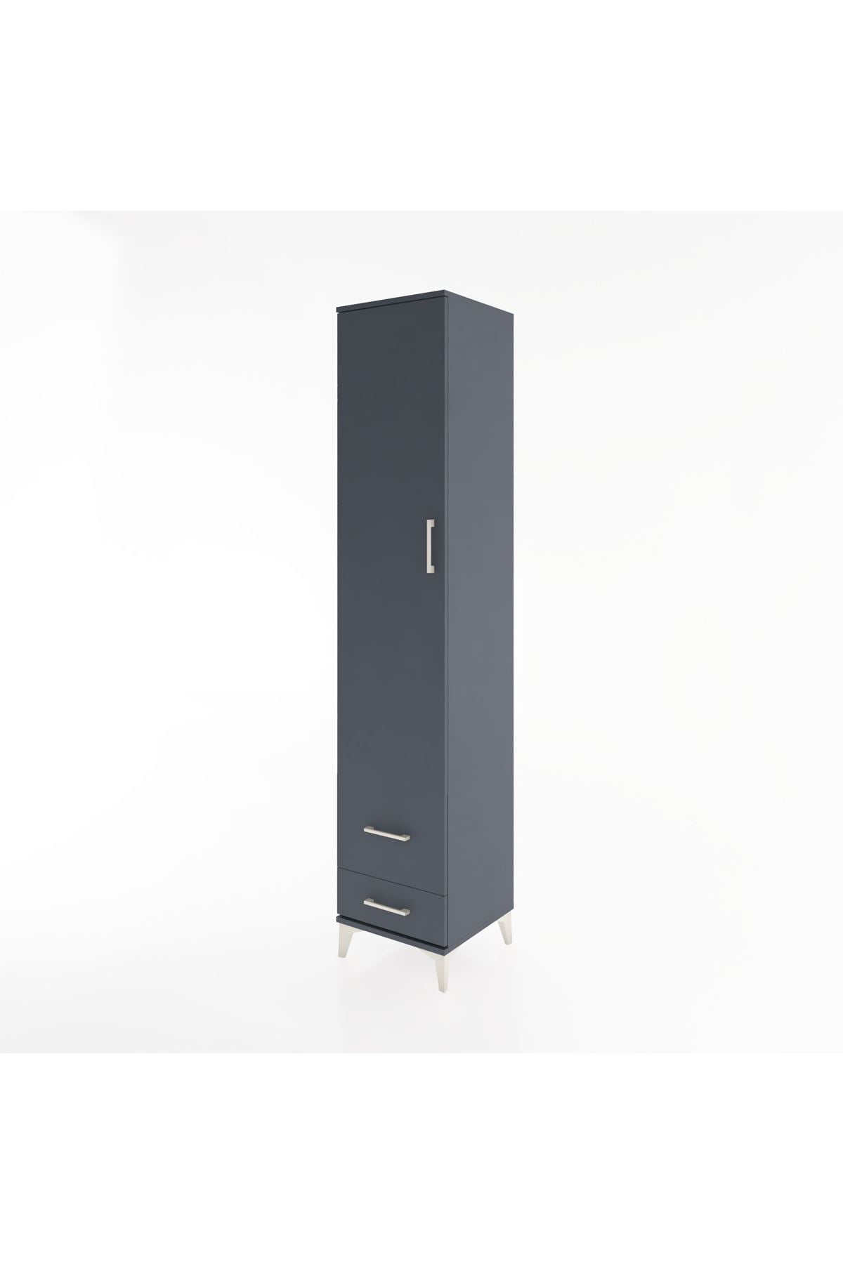 Hyperion Dolap 5 Raflı 2 Çekmeceli Tek Kapaklı 44x44x221 - S61M026V5B