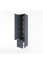 Hyperion Dolap 5 Raflı 2 Çekmeceli Tek Kapaklı 44x44x221 - S61M026V5B