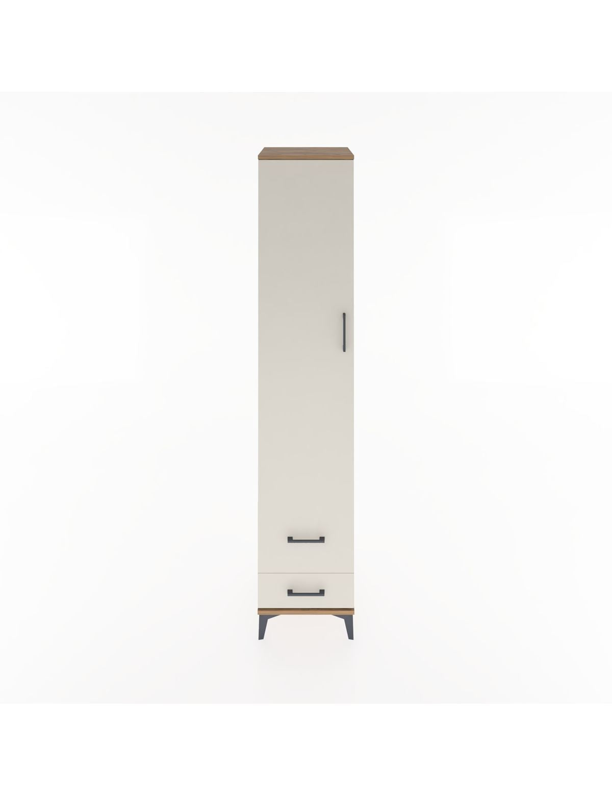 Hyperion Dolap 5 Raflı 2 Çekmeceli Tek Kapaklı 44x44x221 - S61M026V7B