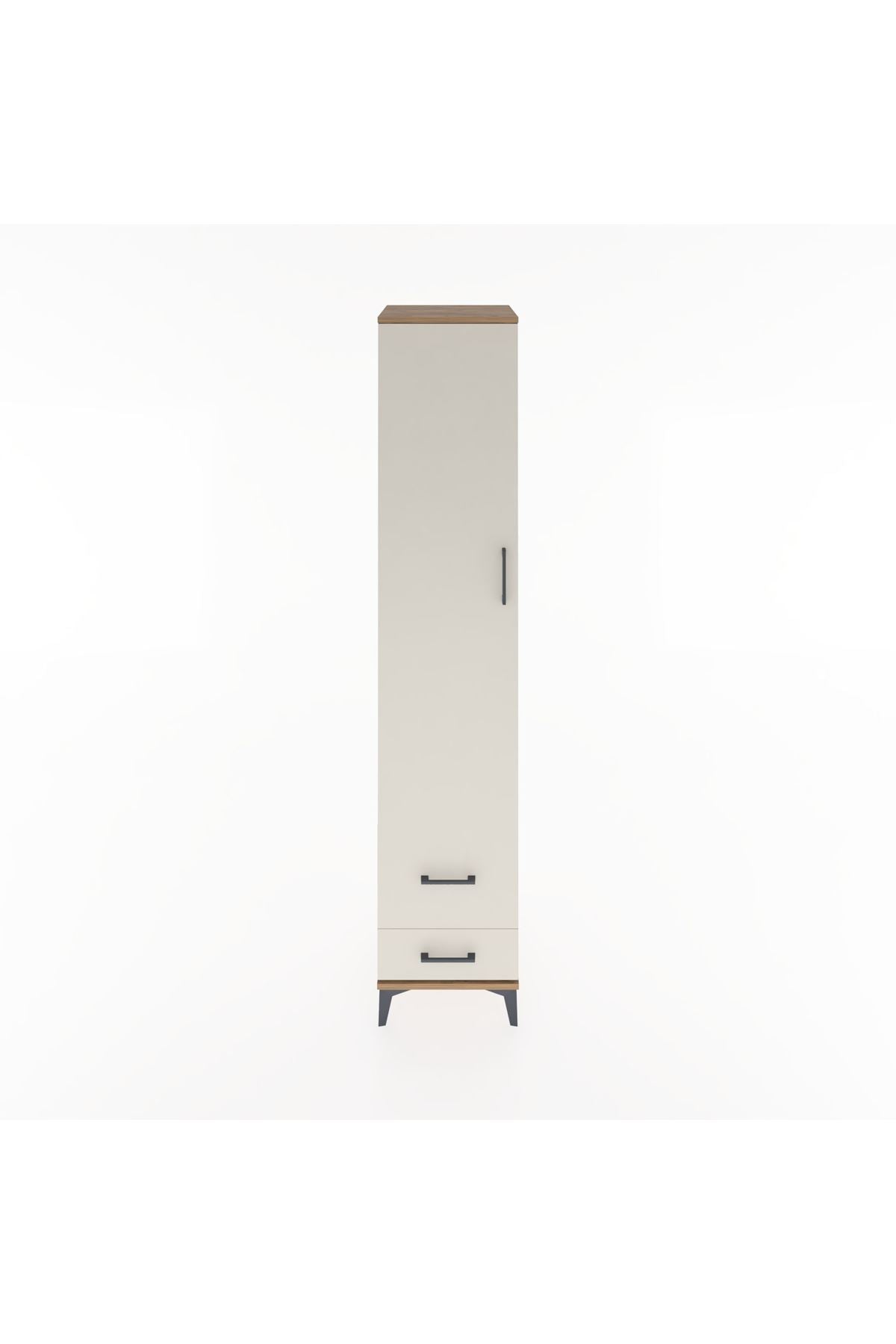 Hyperion Dolap 5 Raflı 2 Çekmeceli Tek Kapaklı 44x44x221 - S61M026V7B