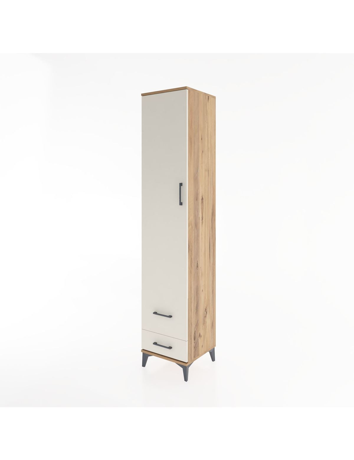 Hyperion Dolap 5 Raflı 2 Çekmeceli Tek Kapaklı 44x44x221 - S61M026V7B