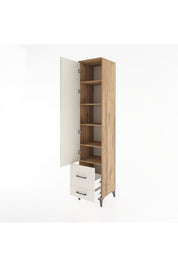 Hyperion Dolap 5 Raflı 2 Çekmeceli Tek Kapaklı 44x44x221 - S61M026V7B