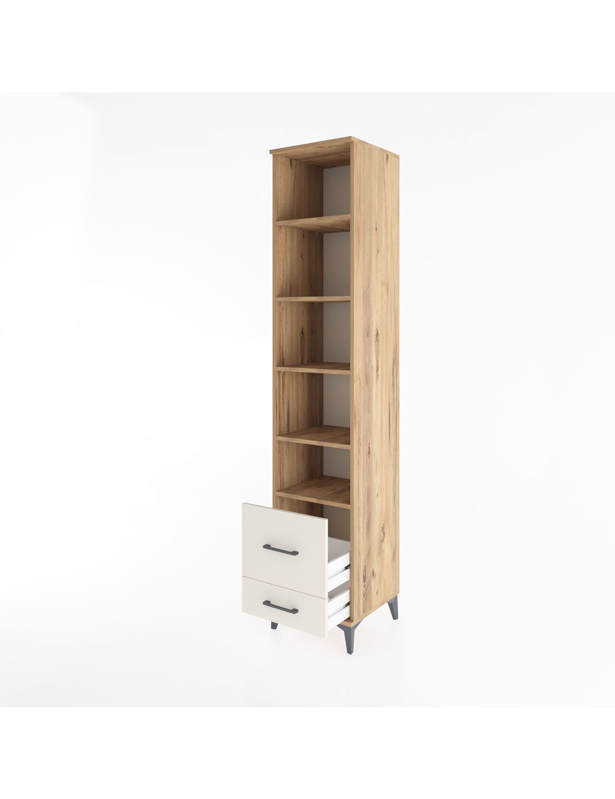 Hyperion Dolap 5 Raflı 2 Çekmeceli 44x44x221 - S61M027V7B