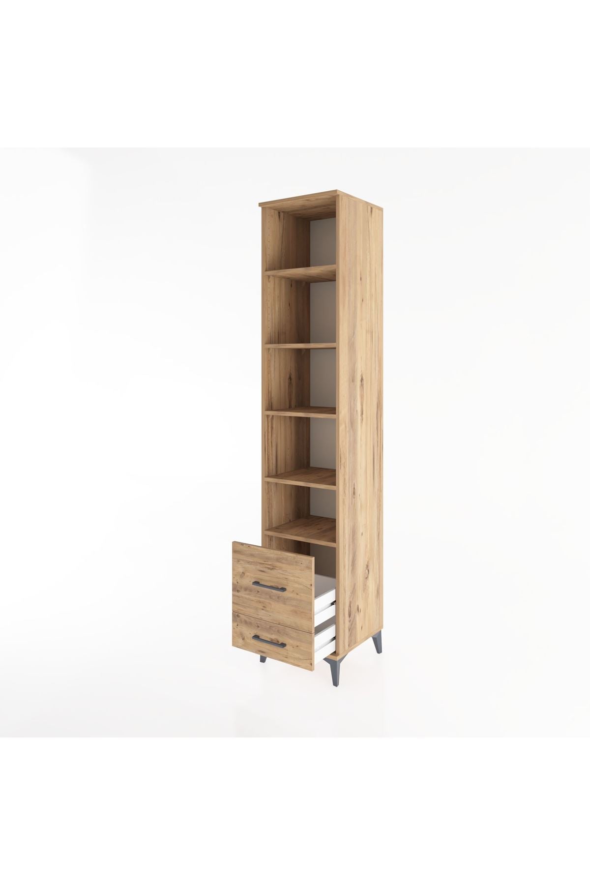 Hyperion Dolap 5 Raflı 2 Çekmeceli 44x44x221 - S61M027V9B