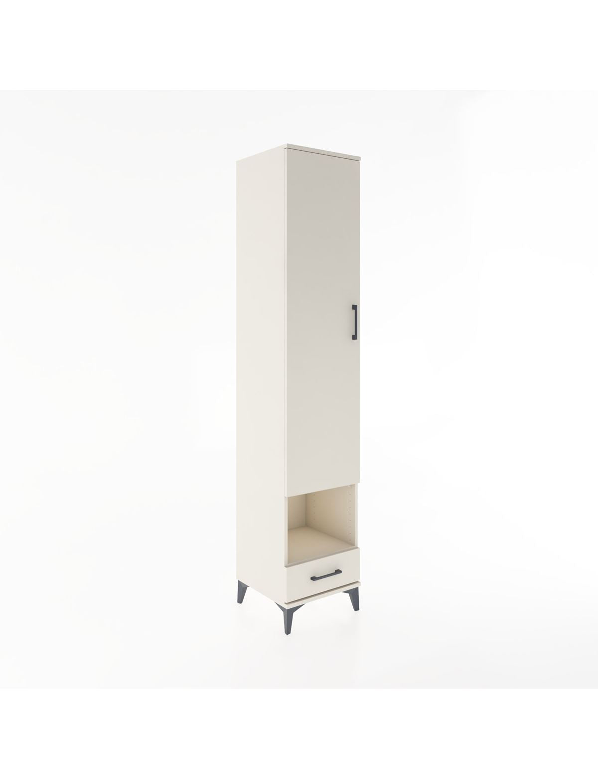 Hyperion Dolap 4 Raflı Tek Çekmeceli Tek Askılı 44x44x221 - S61M028V1B
